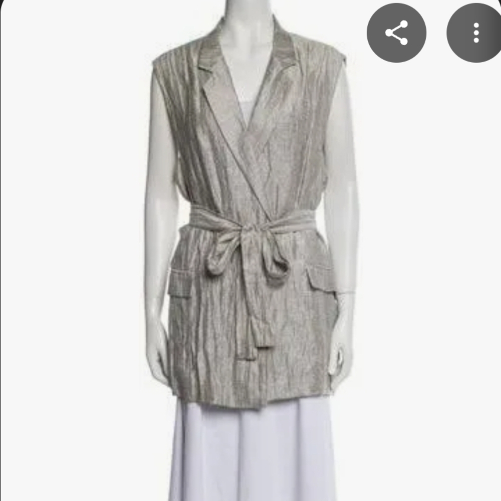 Lafayette 148 New York Gray Vest